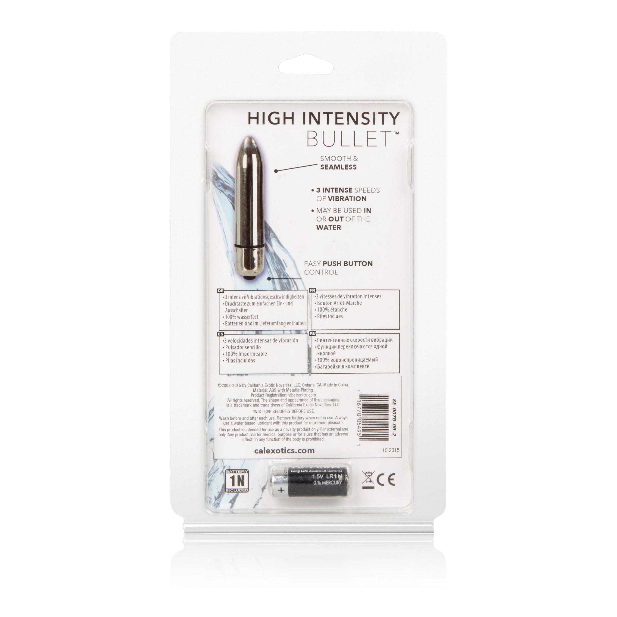 CalExotics High Intensity Bullet (Black) – Waterproof Compact Vibrator > Vibrators > Mini Vibrators - Tophatter Daily Deals