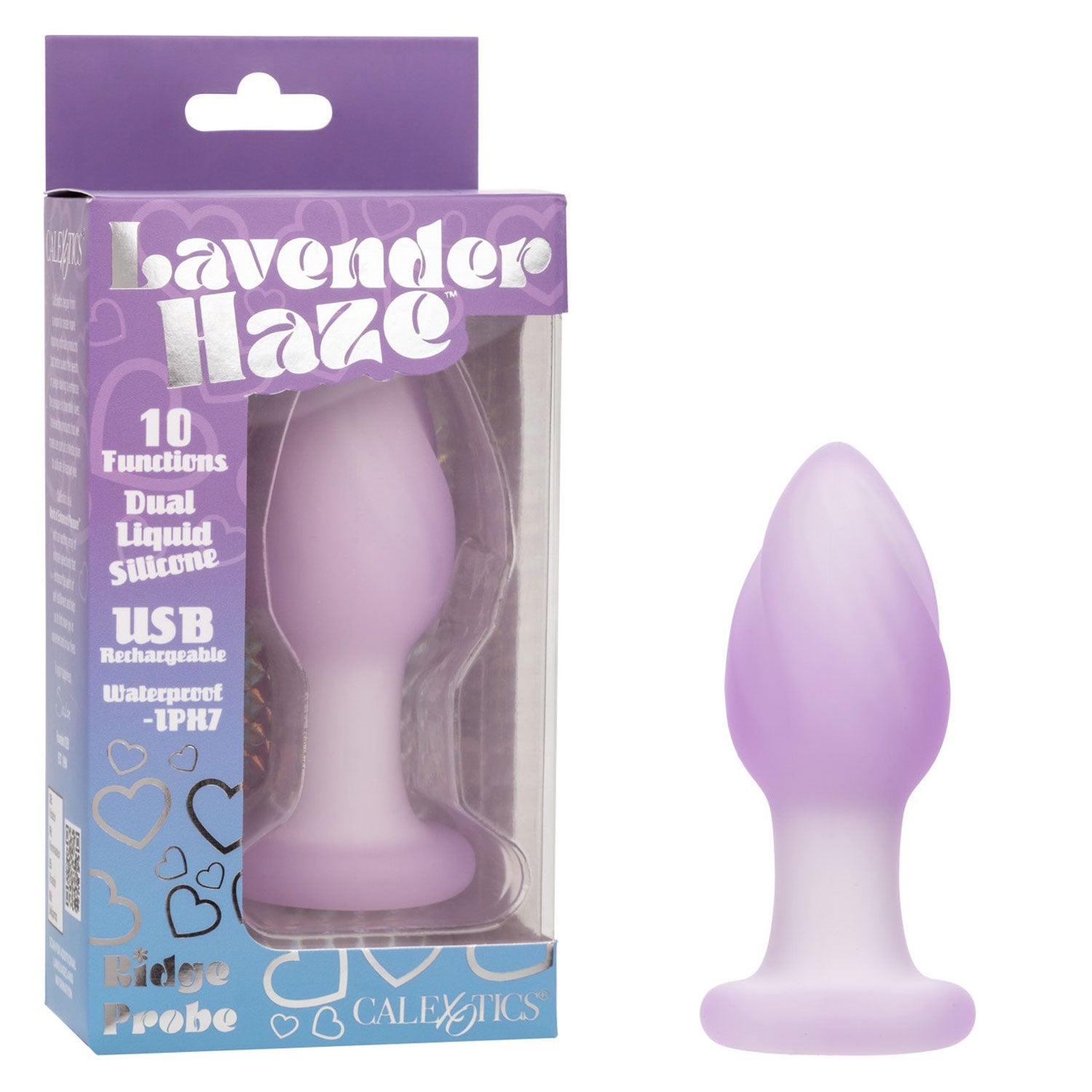 Lavender Haze Ridge Probe – Slim 3.75 Inch Ridged Vibrating Butt Plug > Anal Range > Vibrating Butt Plugs - Tophatter Daily Deals