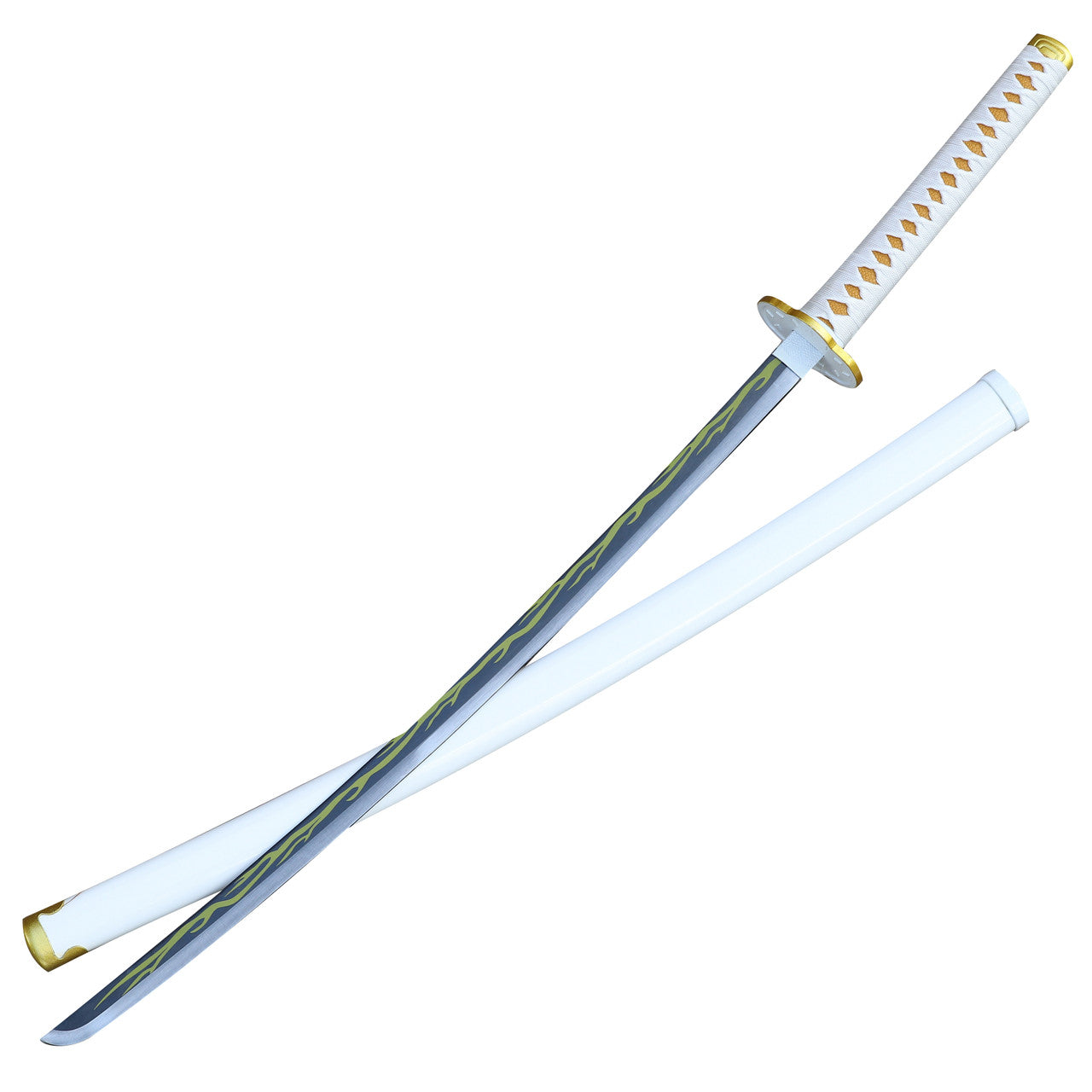 Agatsuma Zenitsu Demon Slayer Replica Yellow Nichirin Katana Sword - TOPHATTER'S ARMORY DEALS Collectible Weapons - Tophatter Daily Deals