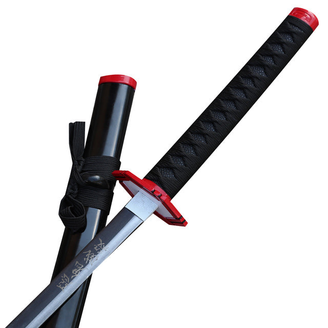 Tomioka Giyu Collectible Demon Slayer Replica Hashira Blue Nichirin Katana Sword Black Version Swords - Tophatter Daily Deals