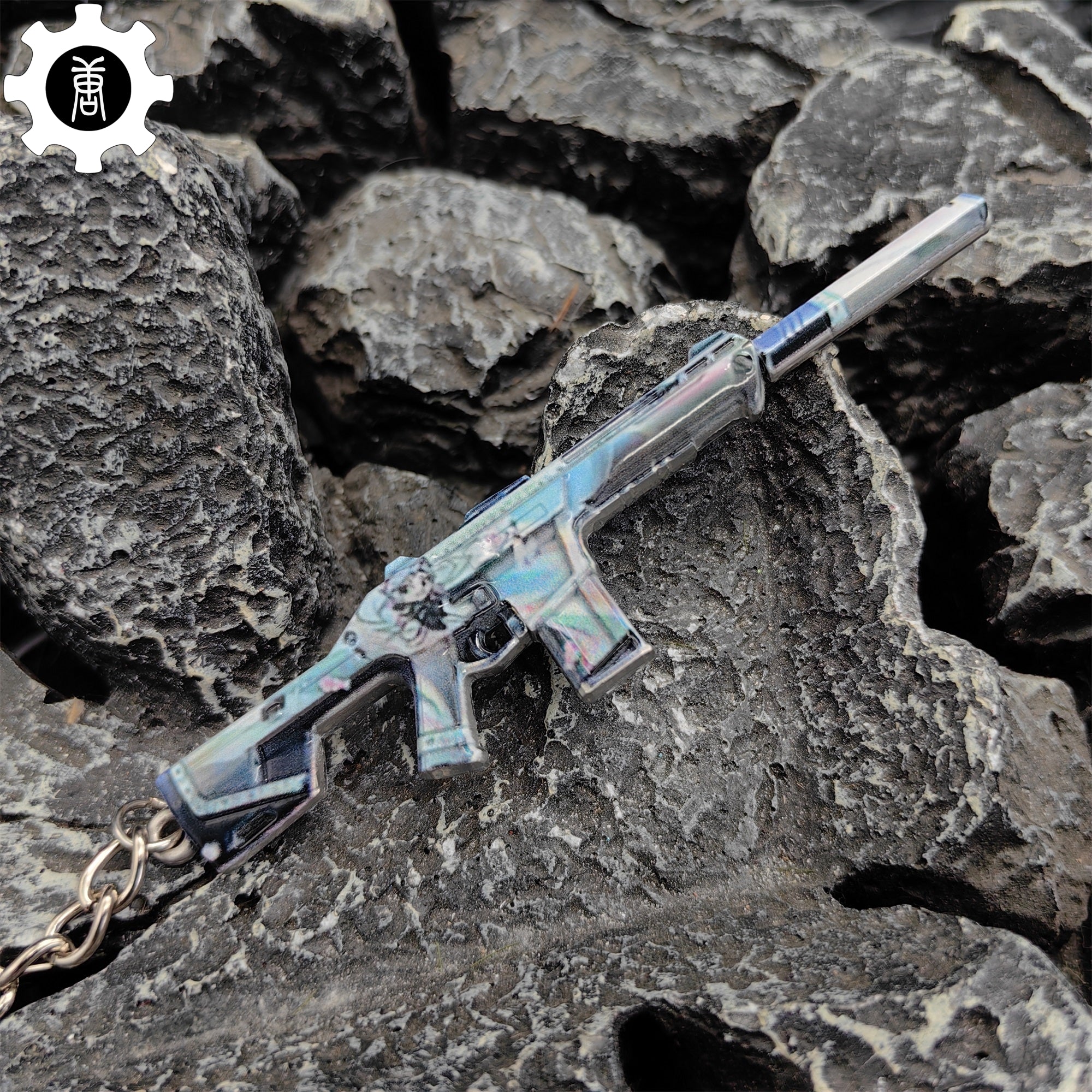 Val Mini 9 Lives Phantom Gun Metal Keychain - Tophatter Daily Deals