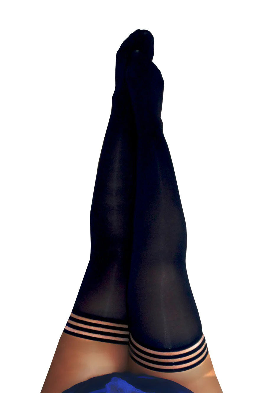 Kixies Danielle Solid Opaque Thigh Highs Size D > Clothes > Hosiery > Stockings - Tophatter Daily Deals
