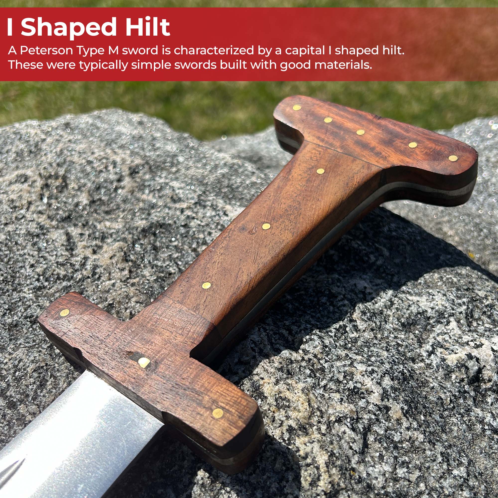 9th Century Simplicity Viking Peterson Type M Hilt Historical Replica Sword Swords - Tophatter Daily Deals