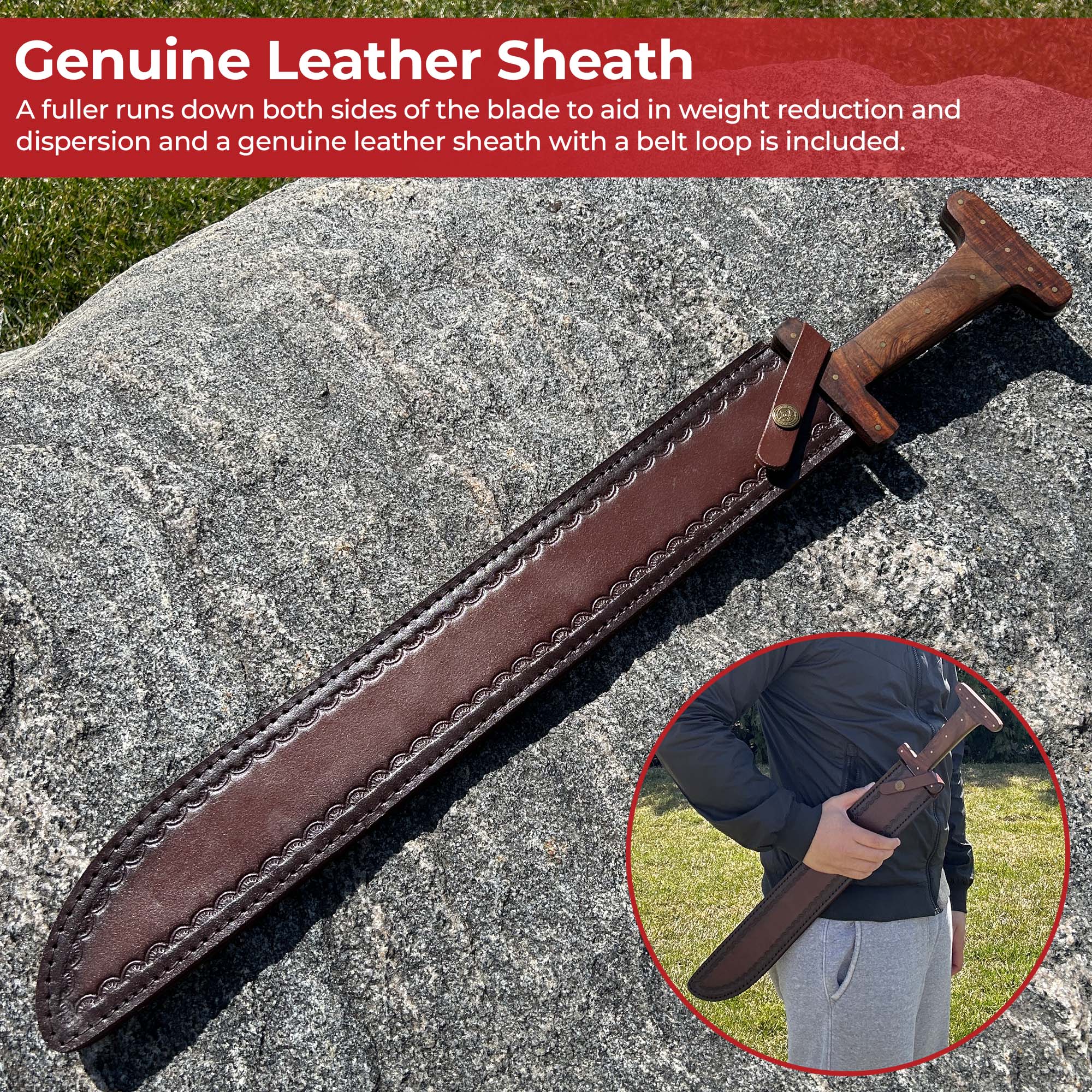 9th Century Simplicity Viking Peterson Type M Hilt Historical Replica Sword Swords - Tophatter Daily Deals