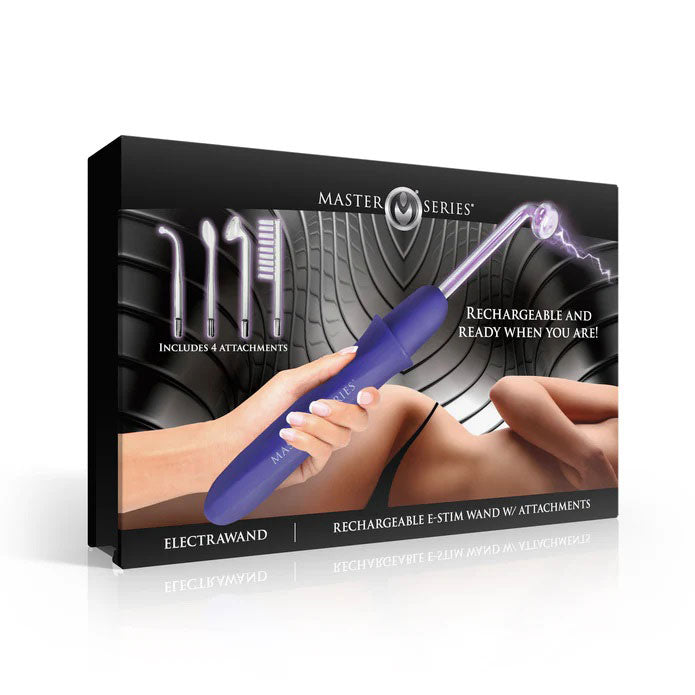 Elektrawand Rechargeable Violet Wand (Purple) – Cordless Electro Stimulation Wand with Attachments E-STIM TOYS - Tophatter Daily Deals