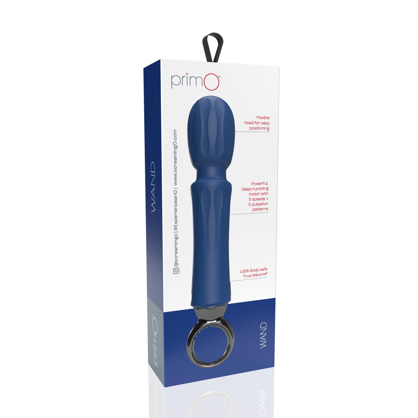 Screaming O PrimO Wand – Rechargeable Portable Wand Vibrator with 10 Vibration Functions > Sex Toys > Massage Wands - Tophatter Daily Deals