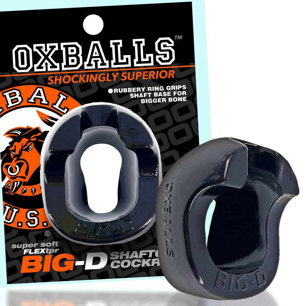 Big D Shaft Grip Cock Ring Black > Cock Ring > Single - Tophatter Daily Deals