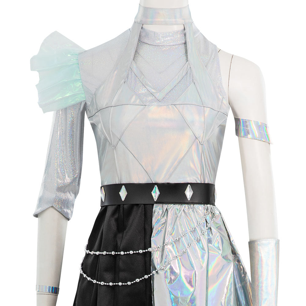 League Of Legends LOL KDA K/DA ALL OUT Seraphine Superstar Halloween Carnival Dance Dress Cosplay Costume Costume - Tophatter Daily Deals
