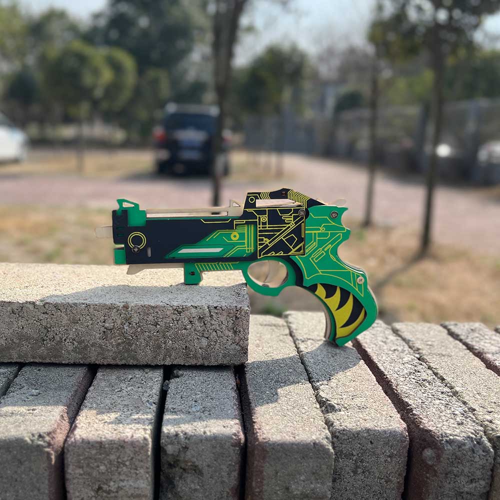 Hunting Gun 3D Rubber Band Gun Wooden Model Kit - Tophatter Daily Deals
