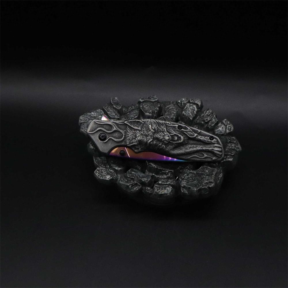 Lone Wolf Pocket Folding Knife - Tophatter Daily Deals