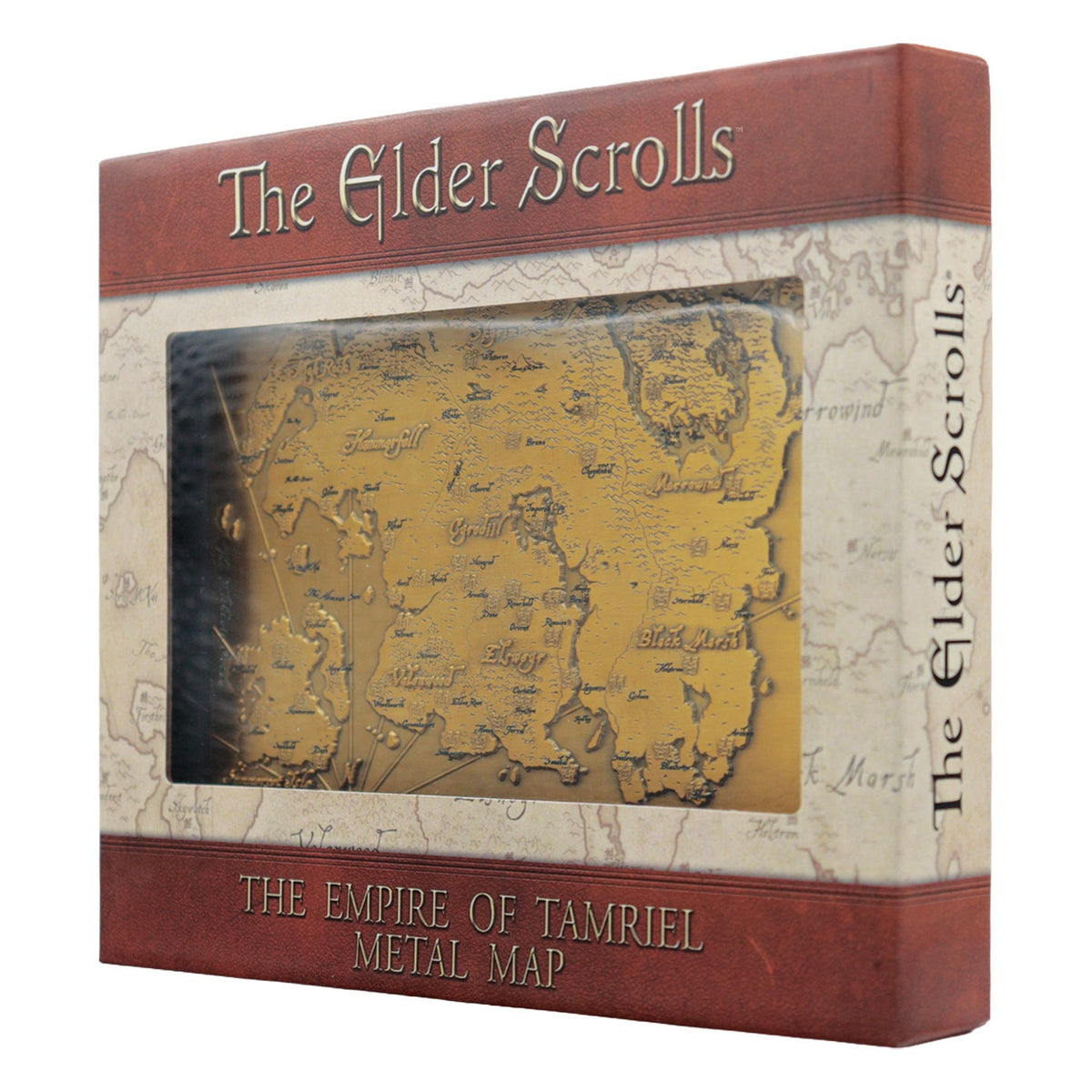 The Elder Scrolls – Limited Edition Metal Map of Tamriel Collectible - Tophatter Daily Deals