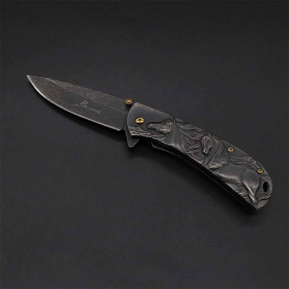 3D Horse Sculpture Folding Knife - Tophatter Daily Deals