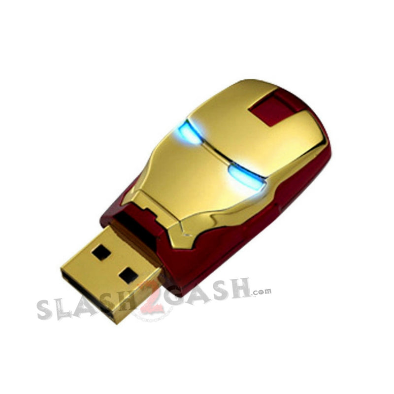 Iron Man USB Flash Drive 2.0 Moveable Hand w/ LED Light 16gb Memory Stick 16GB 2.0 Mark IV USB Flash Drive - Tophatter Daily Deals