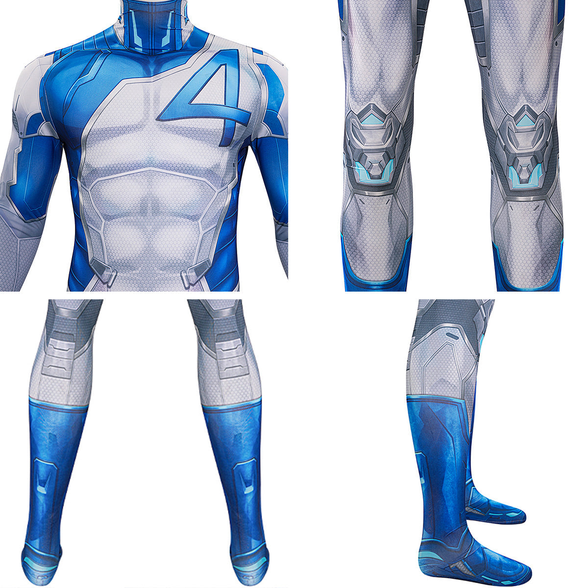 MAV Rivals Mr. Fantastic Blue Jumpsuit Cosplay Costume Costume - Tophatter Daily Deals