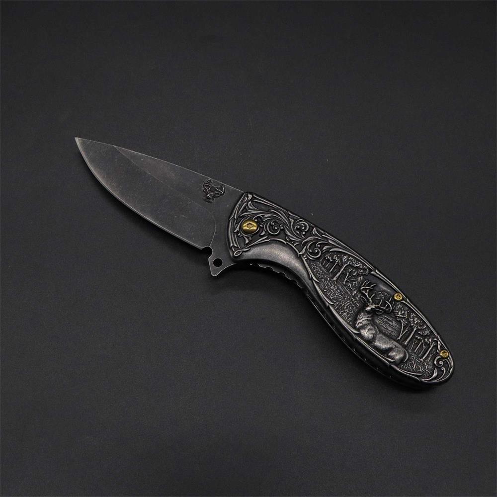 Reindeer Folding Knife - Tophatter Daily Deals