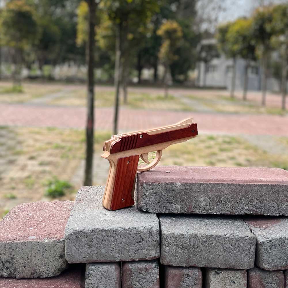 Wooden M9 Replica Rubber Band Gun - Tophatter Daily Deals