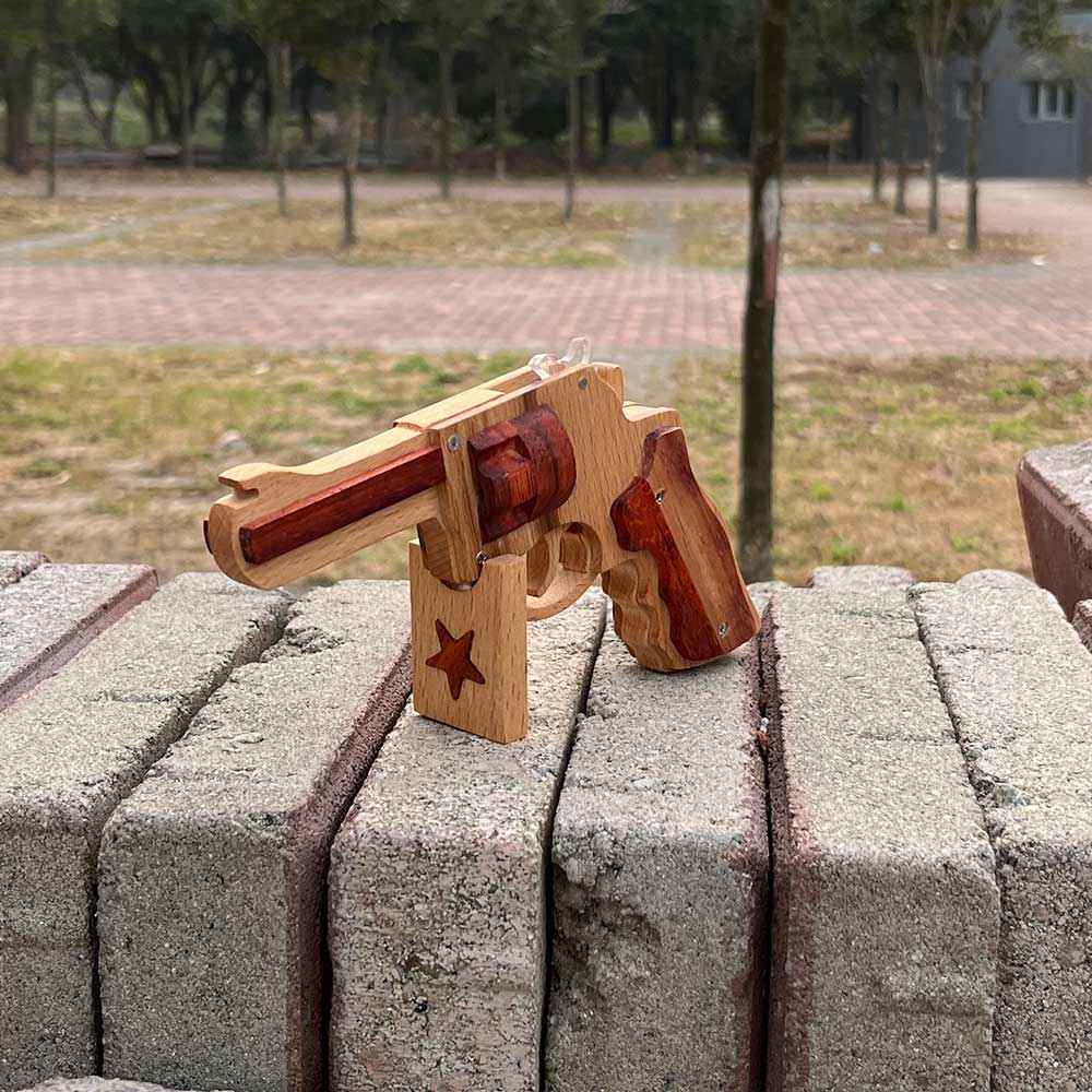 S&W 625 Revolver Rubber Band Gun Wooden Model - Tophatter Daily Deals