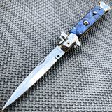 ltalian Stiletto Pocket Knife Blue - Tophatter Daily Deals