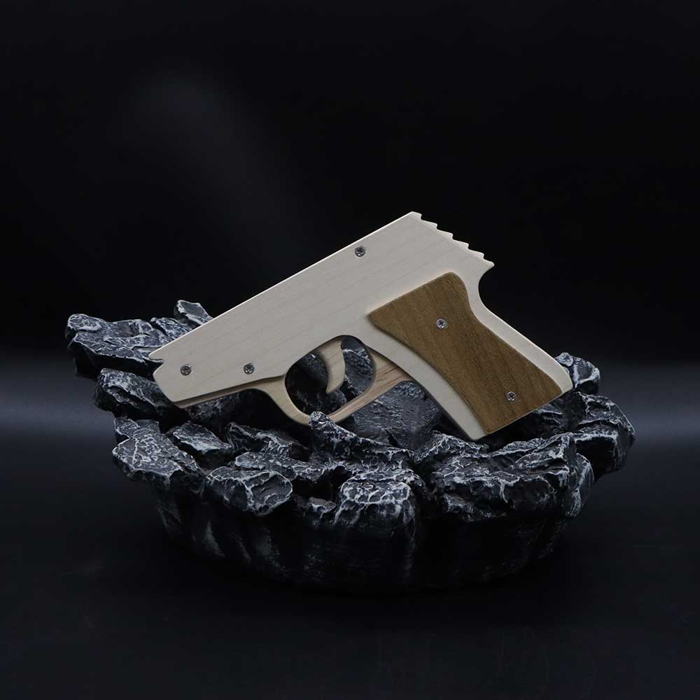 Makarovpistol Assembled Pistol Wooden Replica Rubber Band Gun - Tophatter Daily Deals