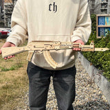 AK47 Wooden Rubber Band Replica Gun Model Kit - Tophatter Daily Deals