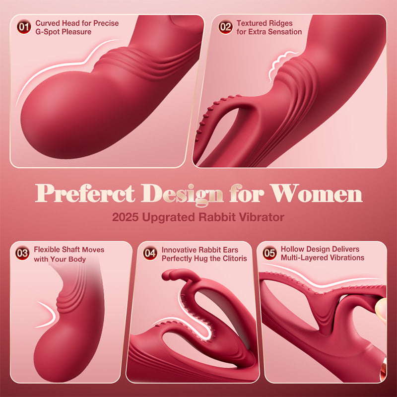 SeekHeart Buniva Rabbit Vibrator Sex Toys for Women Vibrators - Tophatter Daily Deals