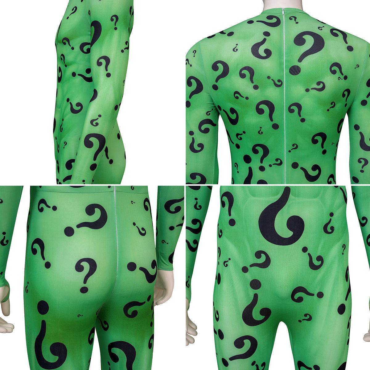 Batman Forever - Riddler Jumpsuit Cosplay Costume Costume - Tophatter Daily Deals