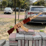 AK47 Wooden Replica Rubber Band Gun Model Kit - Tophatter Daily Deals