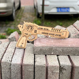 3D Gun Puzzle Wooden Rubber Band Gun Model Kit - Tophatter Daily Deals