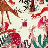 Woodland Friends - Christmas Advent Calendar Greetings Card & Envelope Advent Calendar - Tophatter Daily Deals