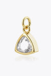 925 Sterling Silver Birthstone Pendant White One Size Necklaces - Tophatter Daily Deals