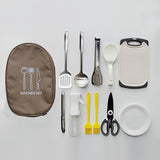 Camping Cookware Kit with Storage Bag (11pcs) Camp Cooking - Tophatter Daily Deals