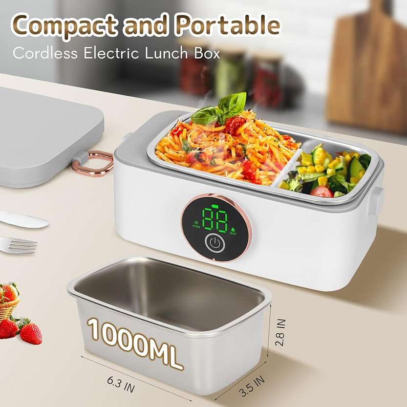 Electric Self-Heating Lunch Box Appliances > Kitchen Appliances > Food Warmers & Chafing Dishes - Tophatter Daily Deals