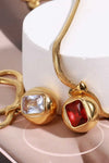 Zircon 18K Gold-Plated Geometrical Shape Pendant Necklace Necklaces - Tophatter Daily Deals