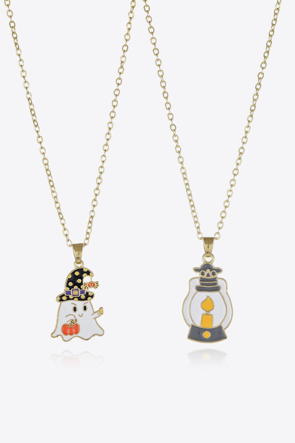 Two-Piece Halloween Theme Necklace Set Style F One Size Necklaces - Tophatter Daily Deals