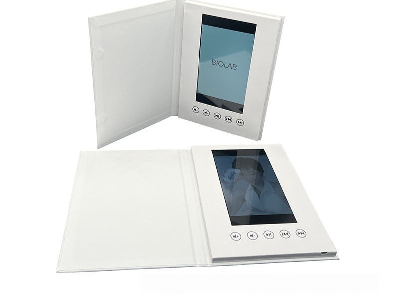 Brochure Paper Blank 7-inch Greeting Card White Hardcover Video Book 0 - Tophatter Daily Deals