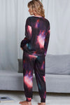 Tie-Dye Crewneck Top and Drawstring Waist Joggers Lounge Set Loungewear Sets - Tophatter Daily Deals