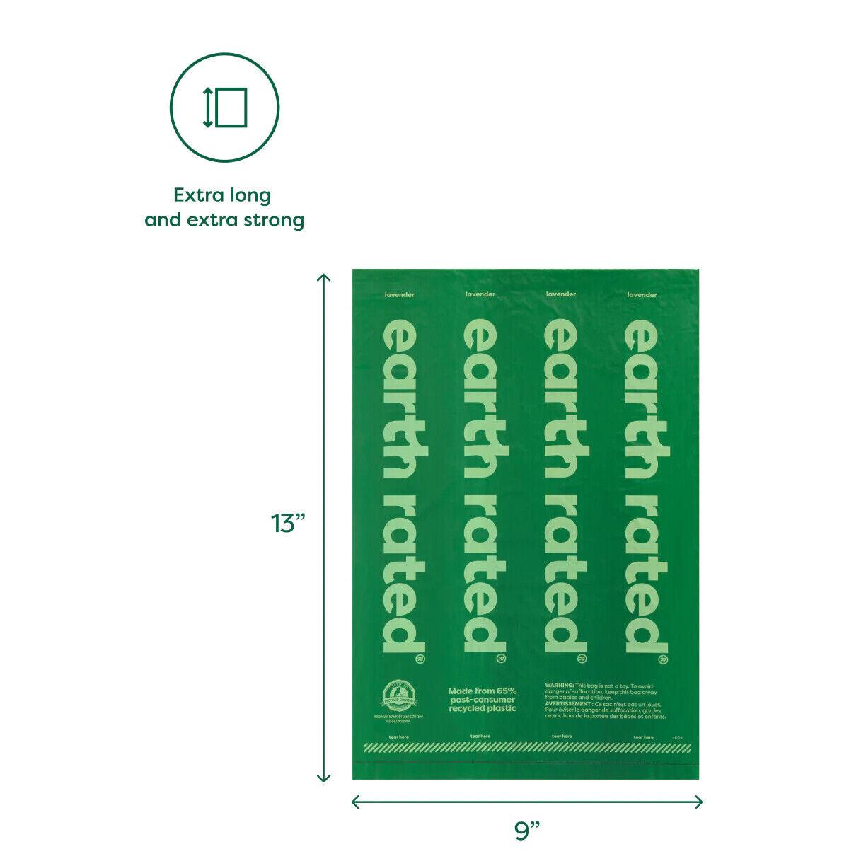 Dog Poo Bag Earth Rated- Poo Bag with Lavender Scented & Unscented Refill Rolls 315Pk Pet Products - Tophatter Daily Deals