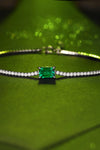 Adored 1 Carat Lab-Grown Emerald Bracelet 1 Carat - Tophatter Daily Deals