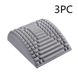Back Stretcher Pillow Neck Lumbar Support Massager For Neck Waist Back Sciatica Herniated Disc Pain Relief Massage Relaxation Grey 3PC 0 - Tophatter Daily Deals