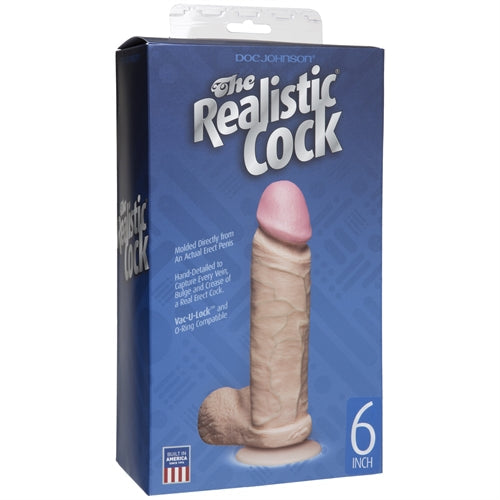 Ultraskyn 6 Inch Realistic Cock – Body-Safe Suction Cup Dildo > Dildos > Realistic Dildos - Tophatter Daily Deals
