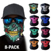 Skull Mask Half Face Bandana Skeleton Ski Motorcycle Biker Balaclava Tube Masks Bluetooth Speaker Lamp - Tophatter Daily Deals