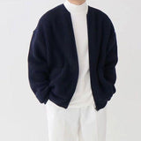 Lightweight Relaxed Men's Zip Cardigan - Boxy Knit, Lined 3D Changing Face Moving Picture Frame - Tophatter Daily Deals