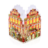 Deluxe Mini Advent Calendar Christmas Card - Nostalgic House Tealight Lantern - Red House Advent Calendar - Tophatter Daily Deals
