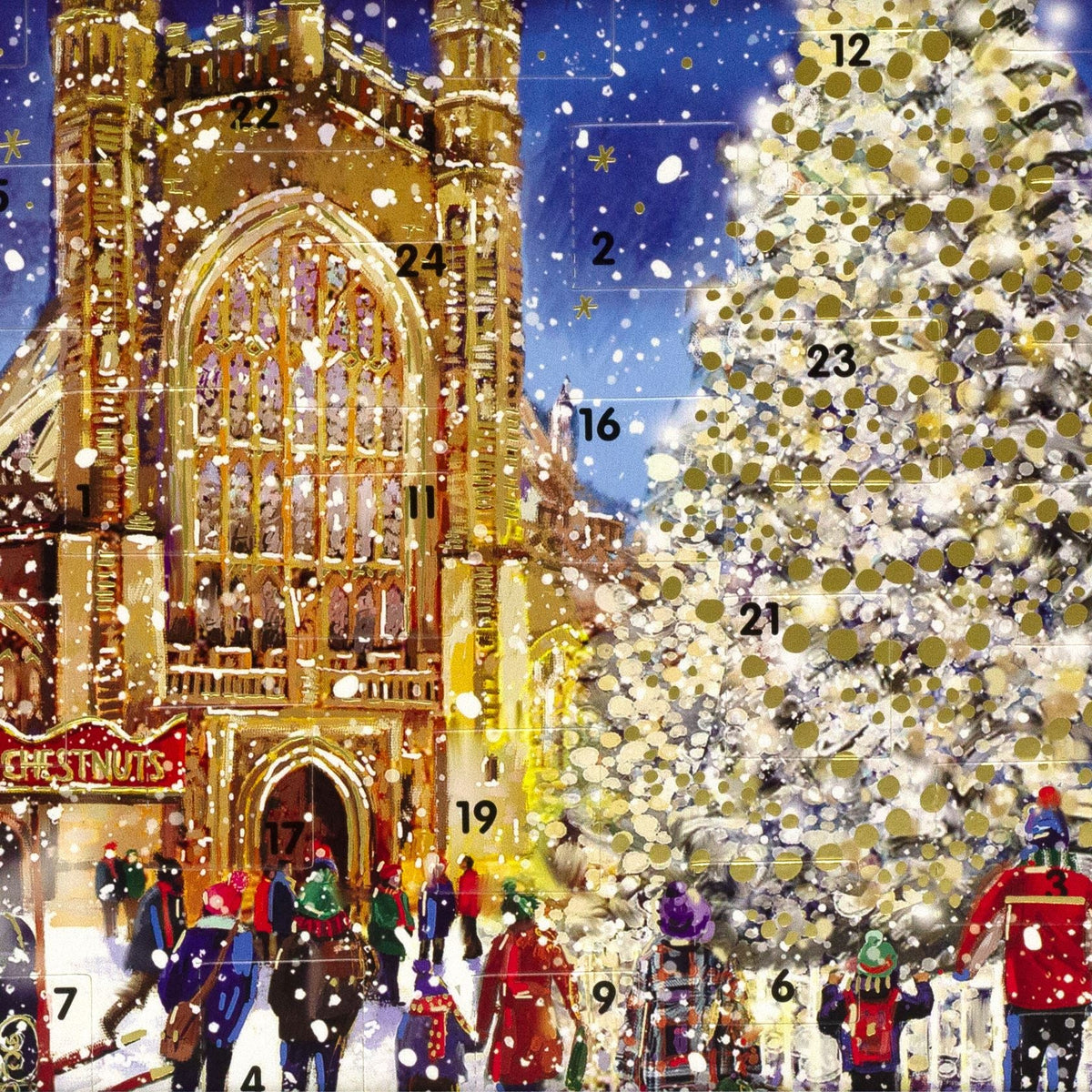 Bath Abbey Christmas Advent Calendar | Monastery Advent Calendar - 23cm Advent Calendar - Tophatter Daily Deals