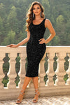 Sequin Sleeveless Slit Dress Cocktail Dresses - Tophatter Daily Deals