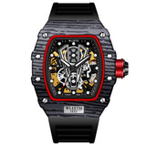 Automatic Mechanical Watch Foreign Trade Watches Men Black shell black belt 0 - Tophatter Daily Deals