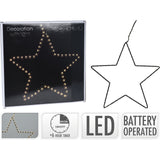 Medium Silhouette LED Christmas Star | 77 LED Star Light Window Decoration - 28cm LED Light - Tophatter Daily Deals