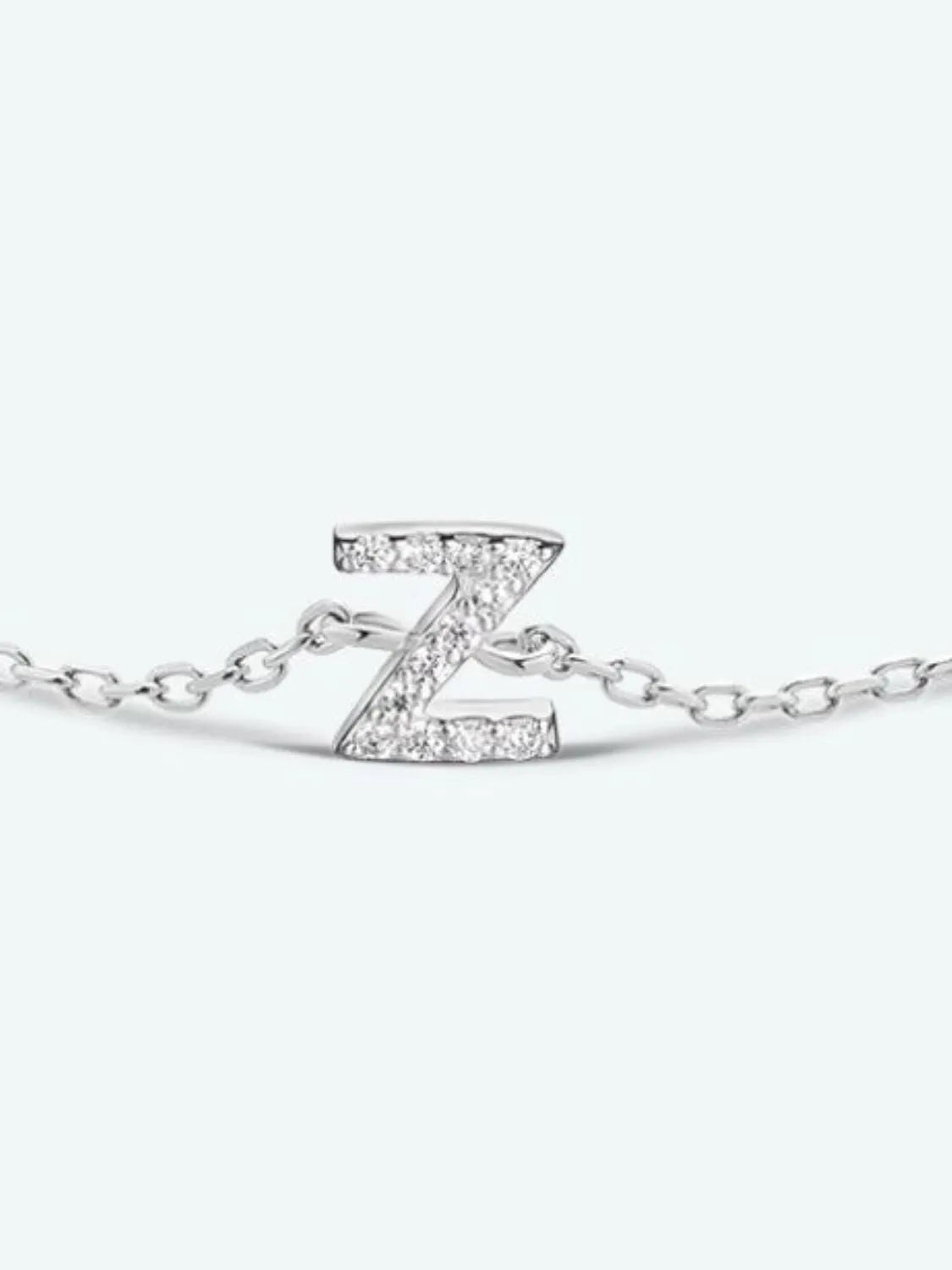 V To Z Zircon 925 Sterling Silver Bracelet Bracelets - Tophatter Daily Deals