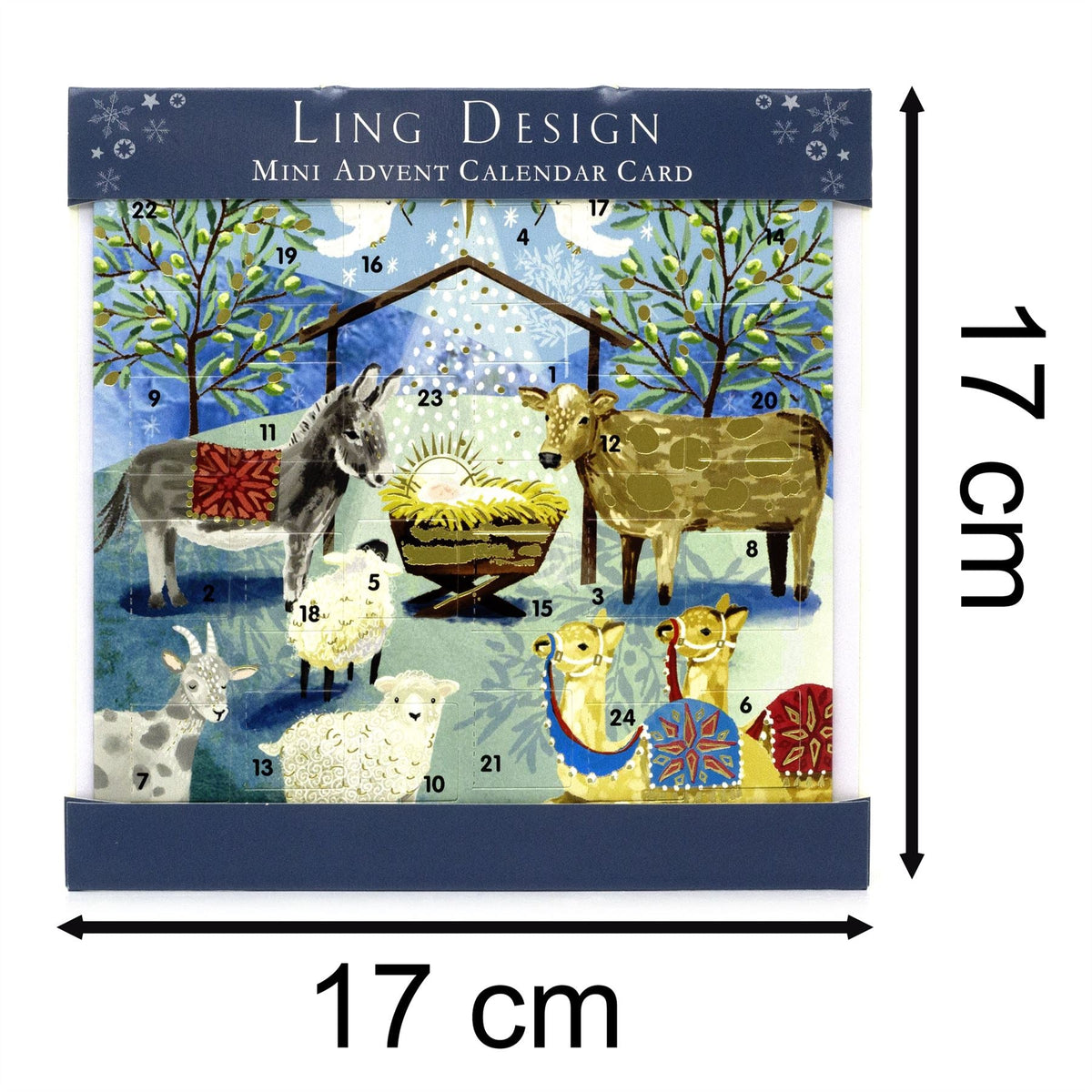 The Nativity - Christmas Advent Calendar | Advent Greetings Card & Envelope Advent Calendar - Tophatter Daily Deals
