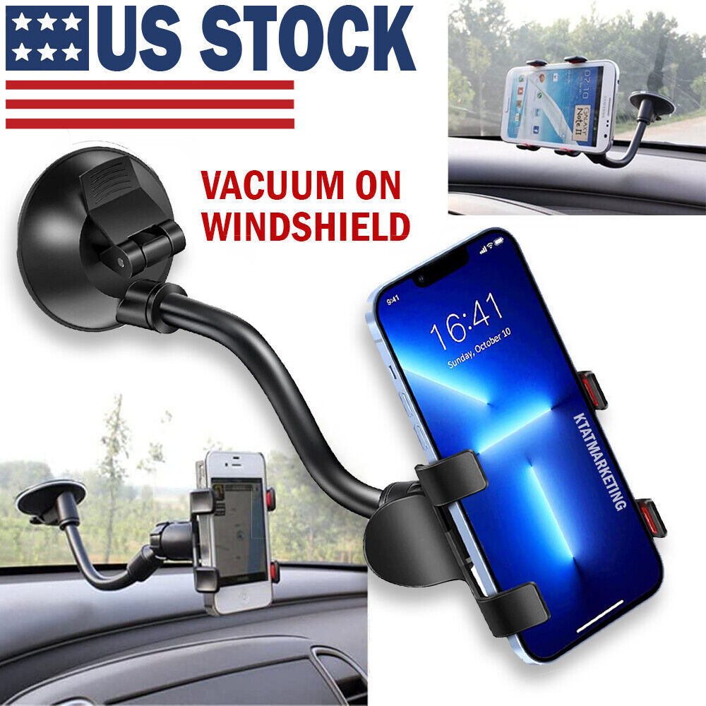 360 Car Rearview Mirror Rotation Adjustable Phone Holder Mount Multifunction 5 - Tophatter Daily Deals